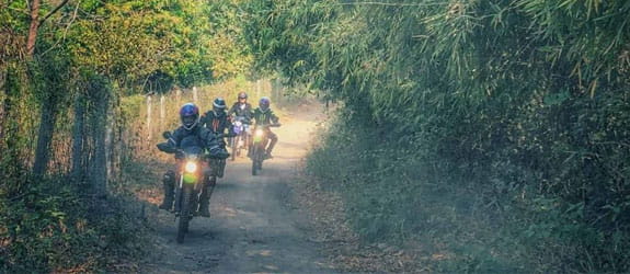 Biking on the road to Mandalay